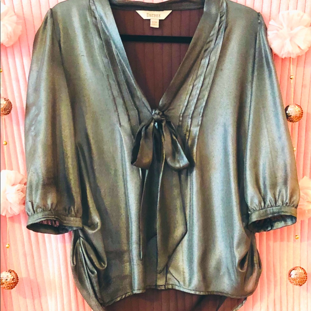 Metallic blouse